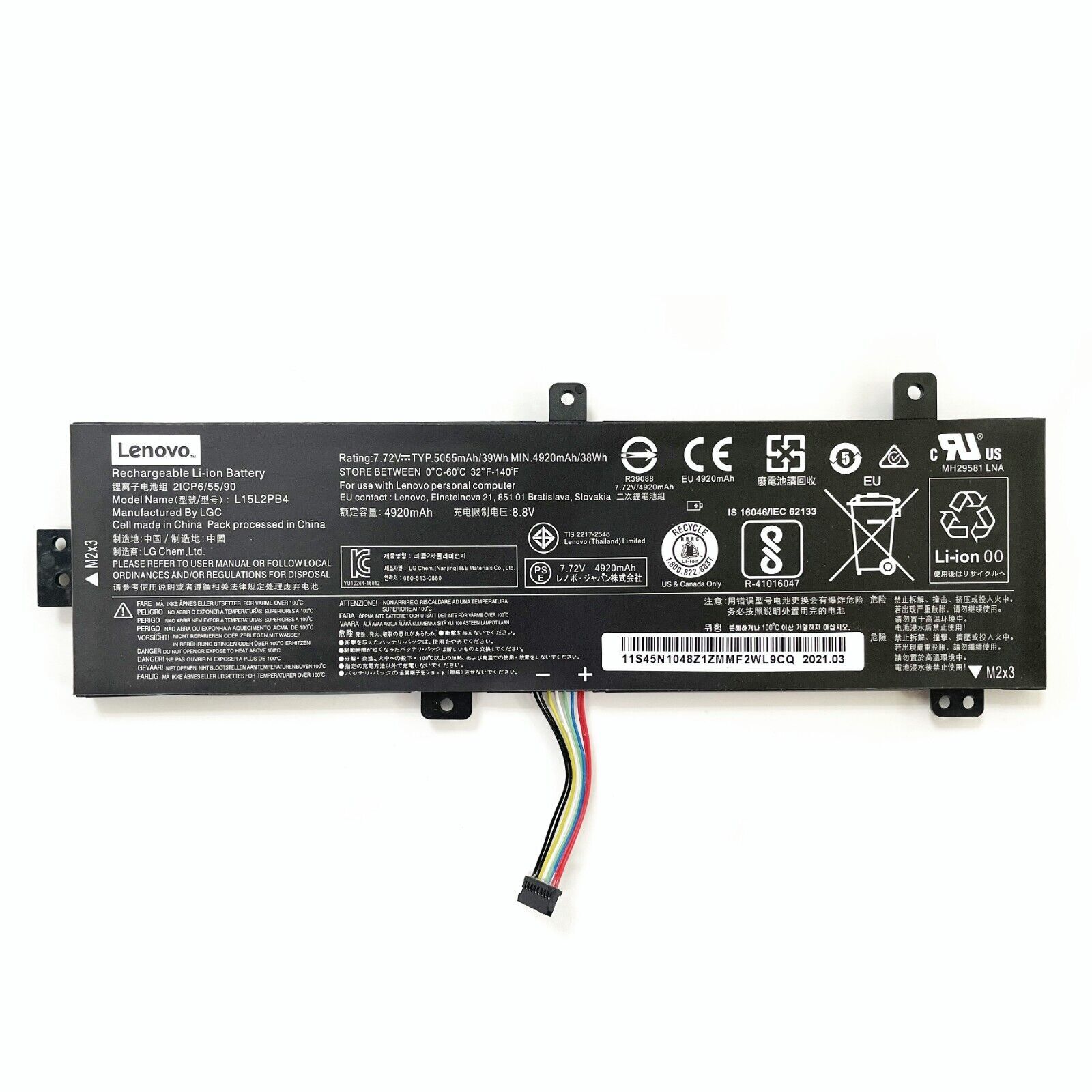 Genuine Battery L15L2PB4 L15M2PB5 for Lenovo IdeaPad 310-15ABR 15ISK 310-14ISK