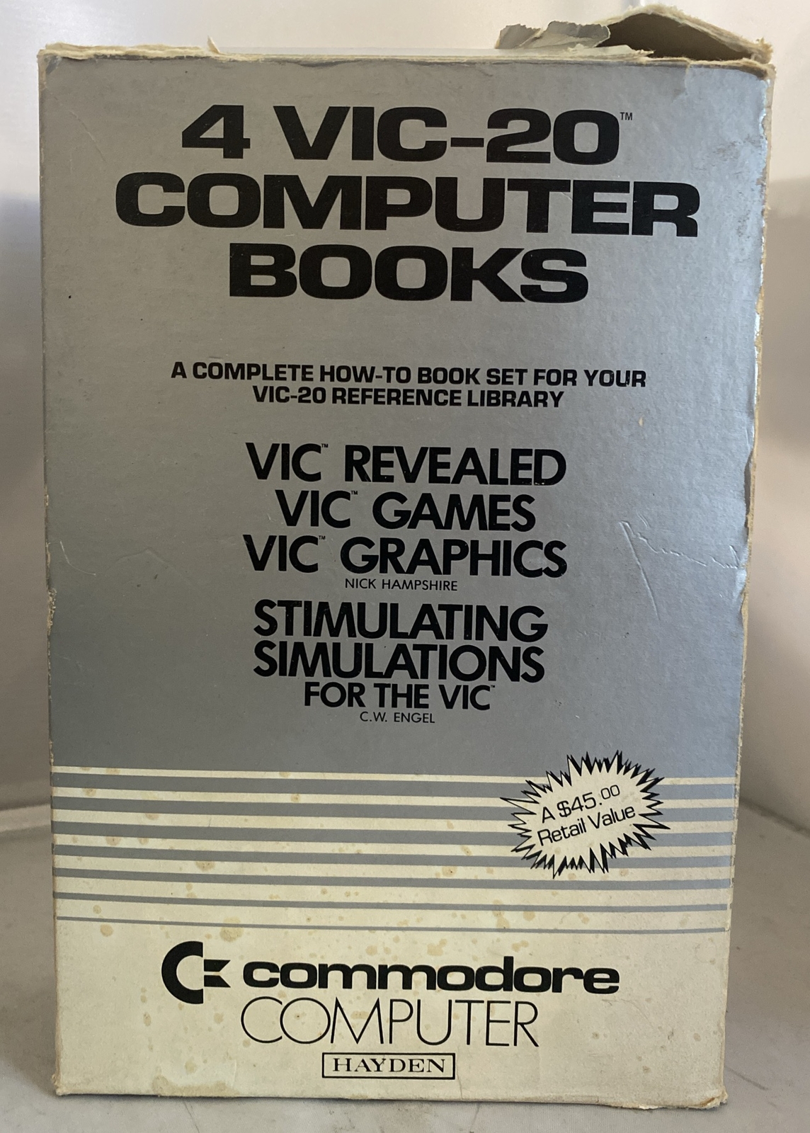 Set of 4 Commodore VIC-20 Computer Books Games, Graphics, Simulation+ w/OG Box