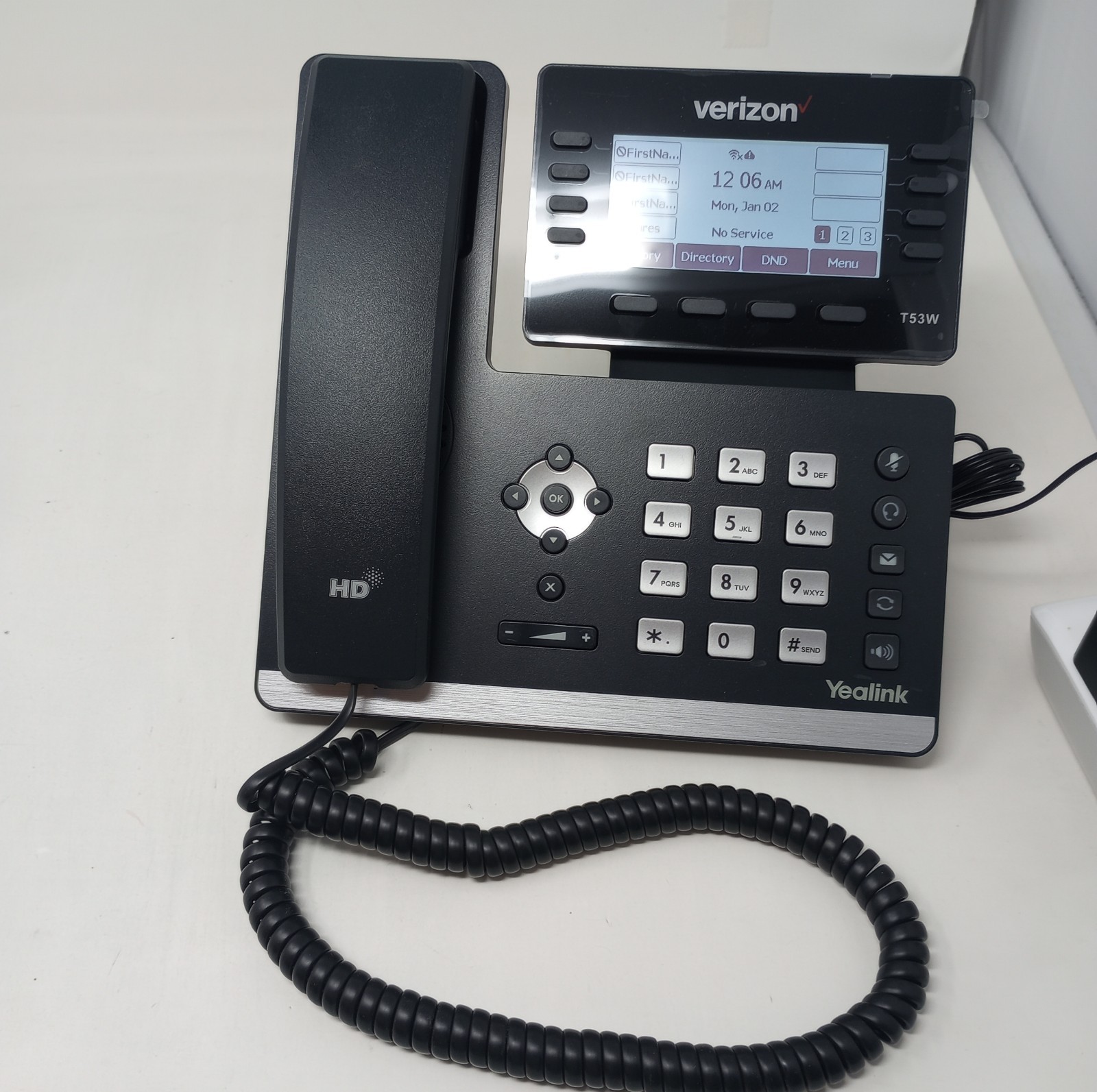 Yealink Prime Business Phone SIP-T53W (Inc. Base, Stand, Receiver, & AC Adapter)