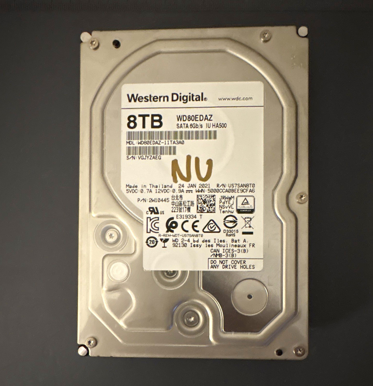 Western Digital WD Red Plus WD80EDAZ 8TB 3.5in SATA III 5400RPM SMART Passed