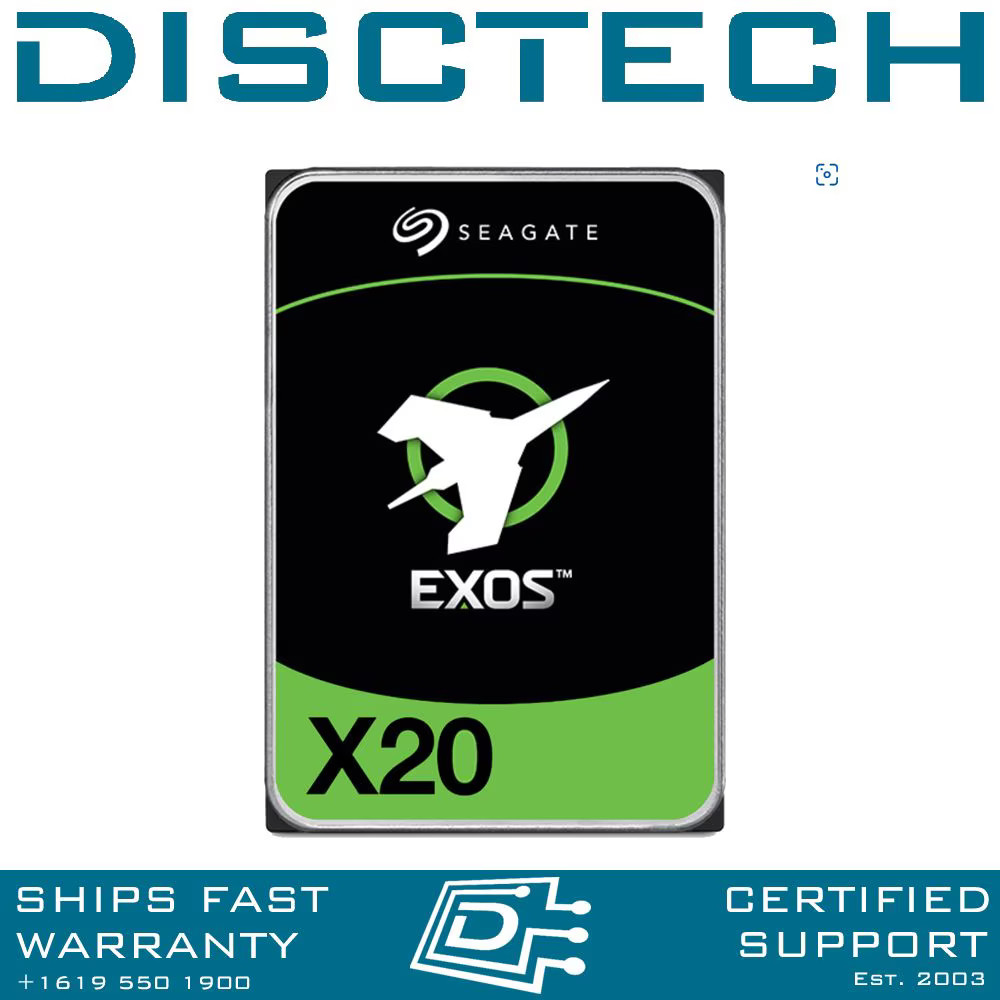 Dell WDVF4 Seagate Exos X20 ST20000NM008D 20TB LFF 6Gbps 7.2K  512e Enterprise