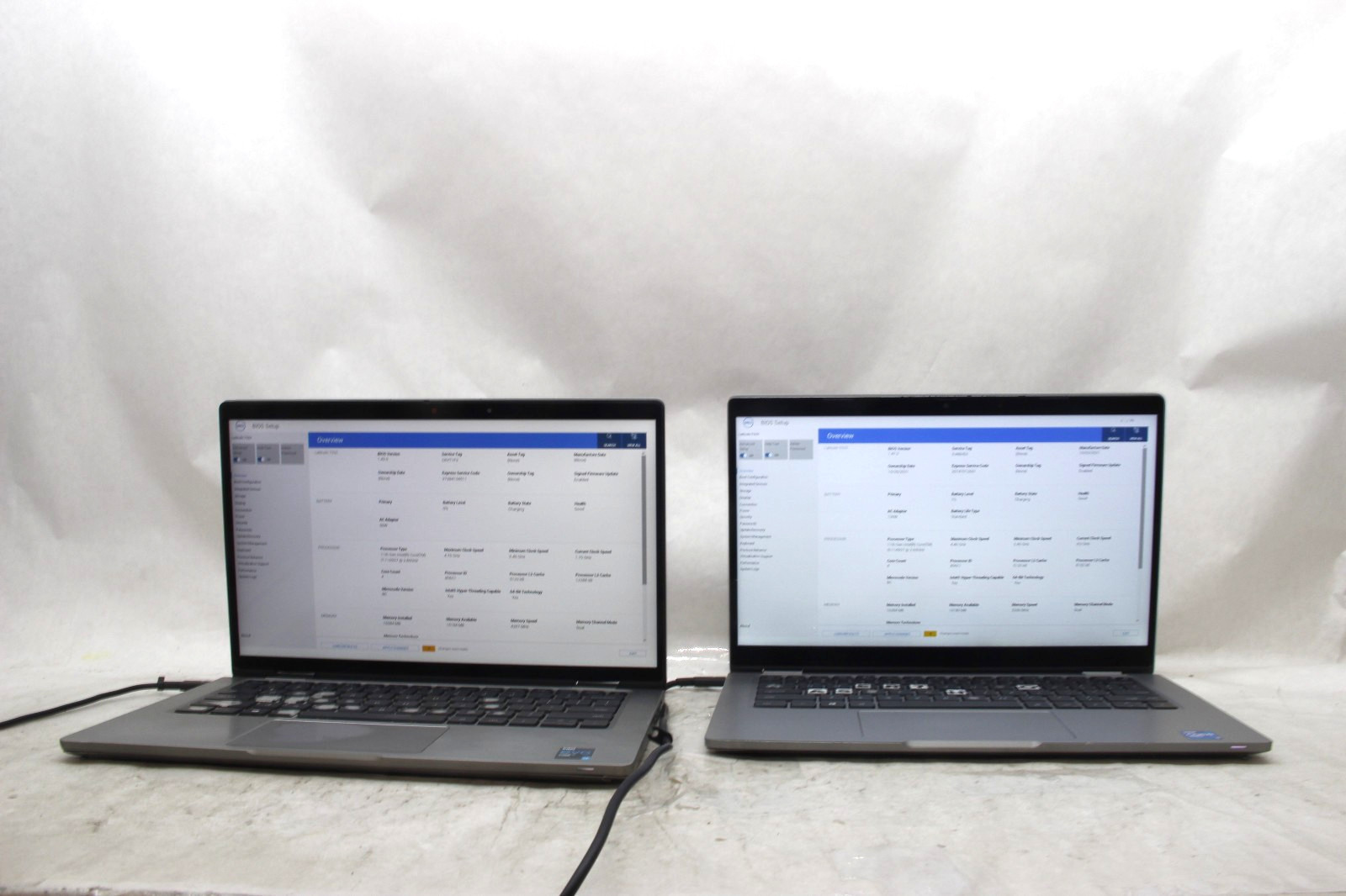 Lot of 1 Dell Latitude 5320 & 1 7320 13.3" Laptops i5 & i7 16 GB RAM NO SSDS