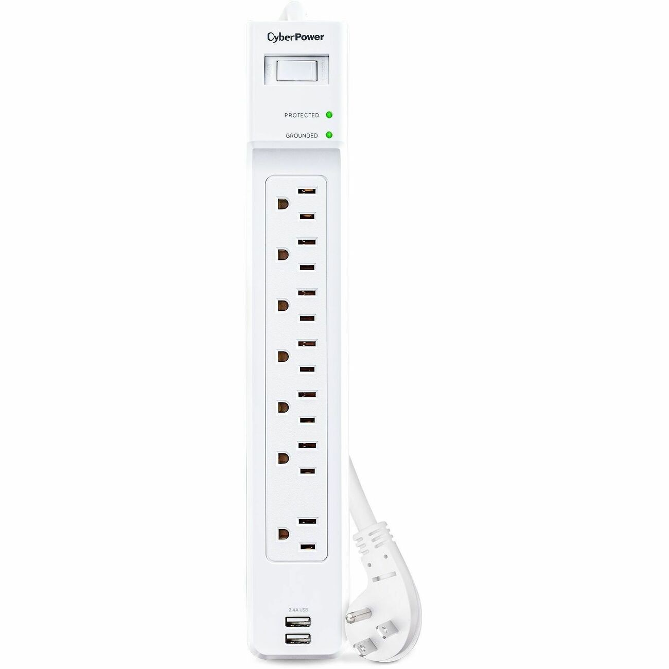 CyberPower P704URC1 7-Outlet Surge Protector 2000J w/ 2 USB Ports