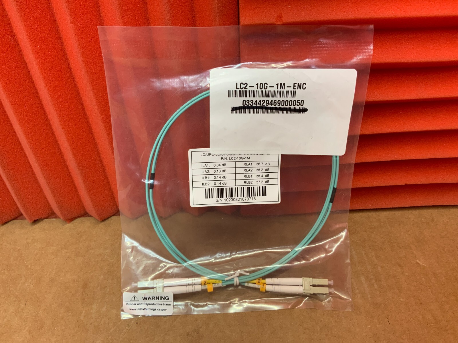ENET MultiMode LC LC Duplex Fiber Patch Cable 1 meter LC2-10G-1M-ENC ✅❤️️✅❤️️