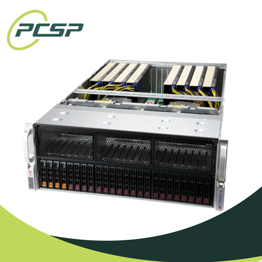 Supermicro SuperServer SYS-4029GP-TRT2 8 GPU Server X11DPG-OT-CPU 24SFF 4X 2000W