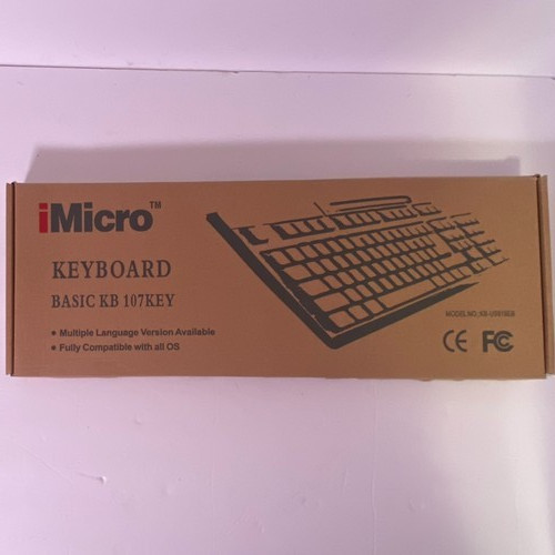iMicro KB-US819EB Basic KB 107 Key Standard English Black *NEW*