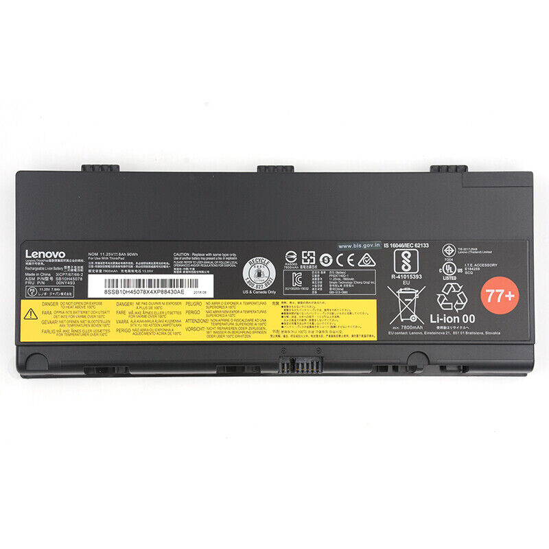 New 77+ Original Battery for Lenovo Thinkpad P50 P51 P52 Series 00NY492 00NY493