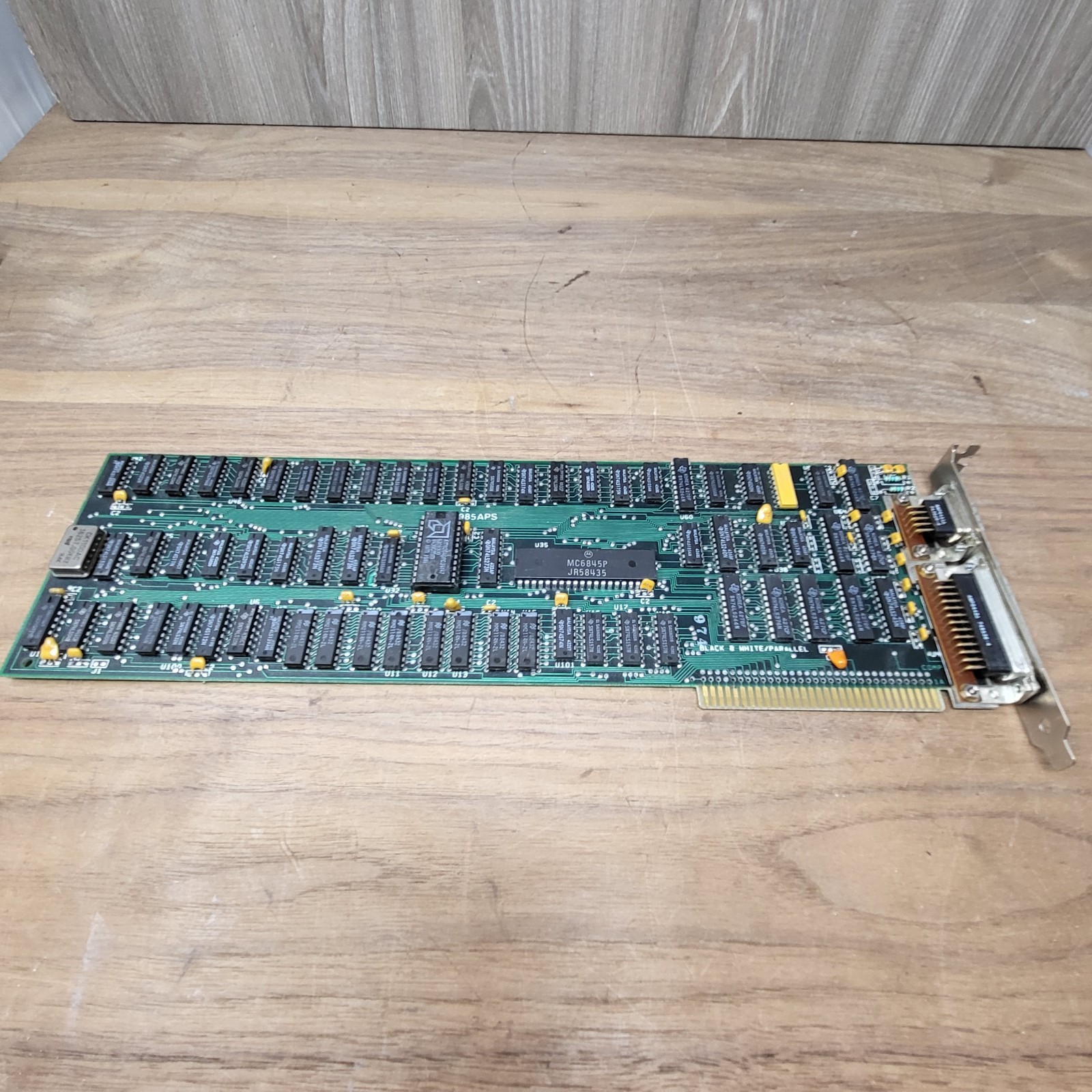 Vintage IBM PC 5150 MDA Monochrome Parallel 8-bit ISA Card 1501985APS 1501986