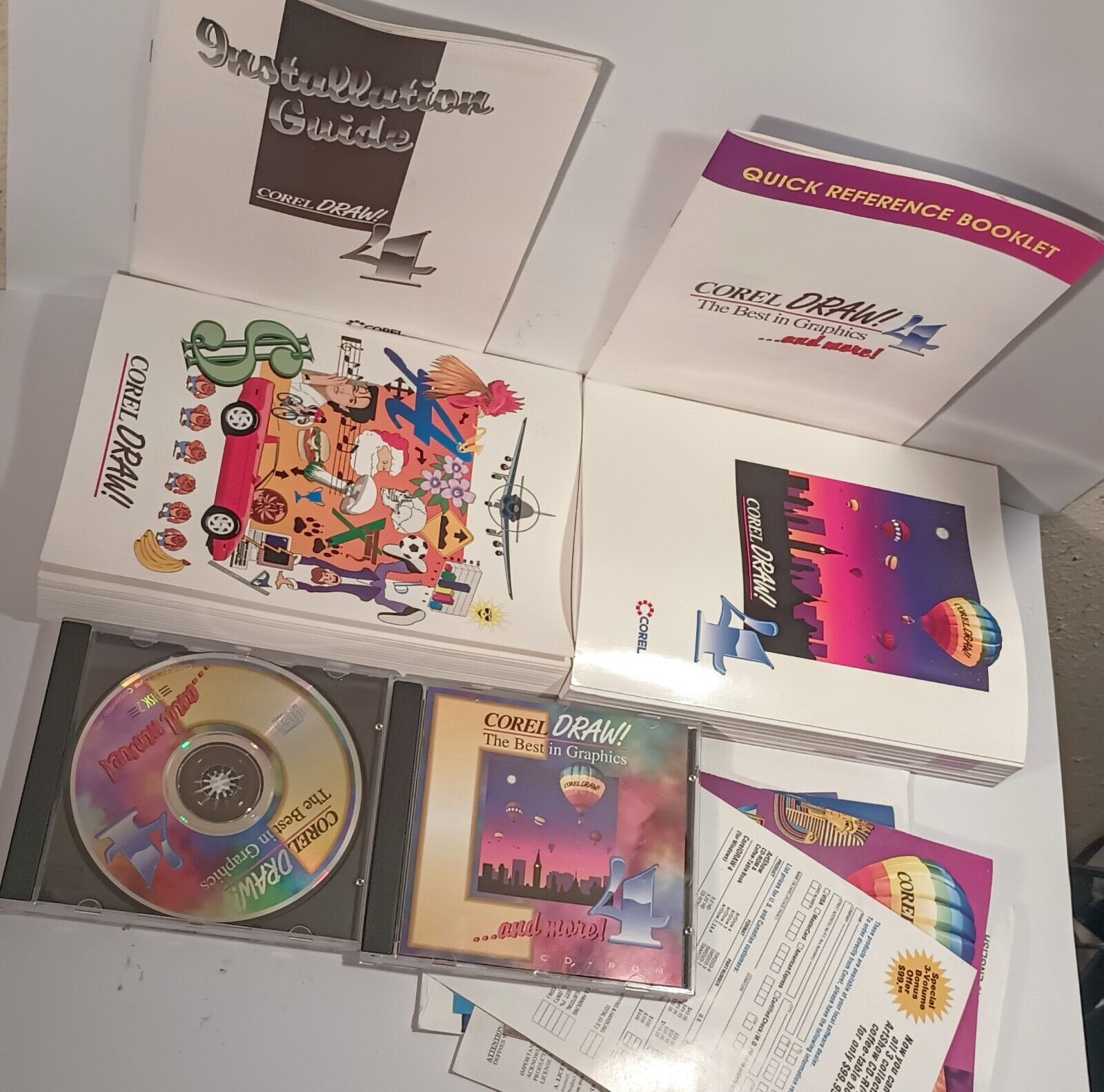 COREL DRAW 4 CD-Rom -  PC Graphics Software 