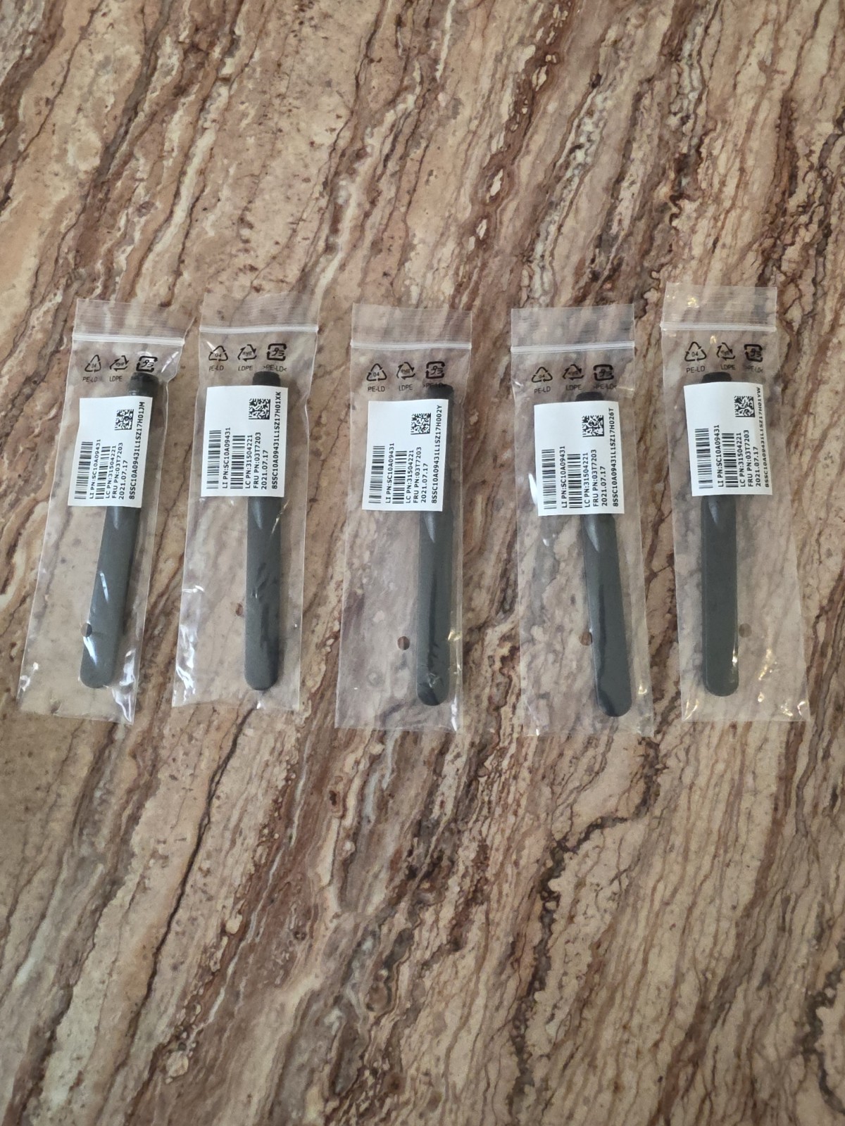 5x Lenovo ThinkCentr Desktop WiFi 6E Antenna 5A30W89233 M60q M70q M80q M90q P360