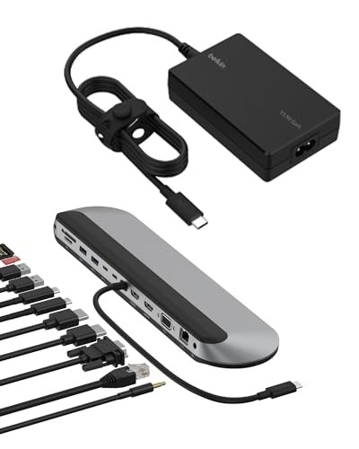 BELKIN CONNECT 11-IN-1 USB-C PRO DOCK 100W USB-C CORE GAN POWER ADAPTER BUNDLE