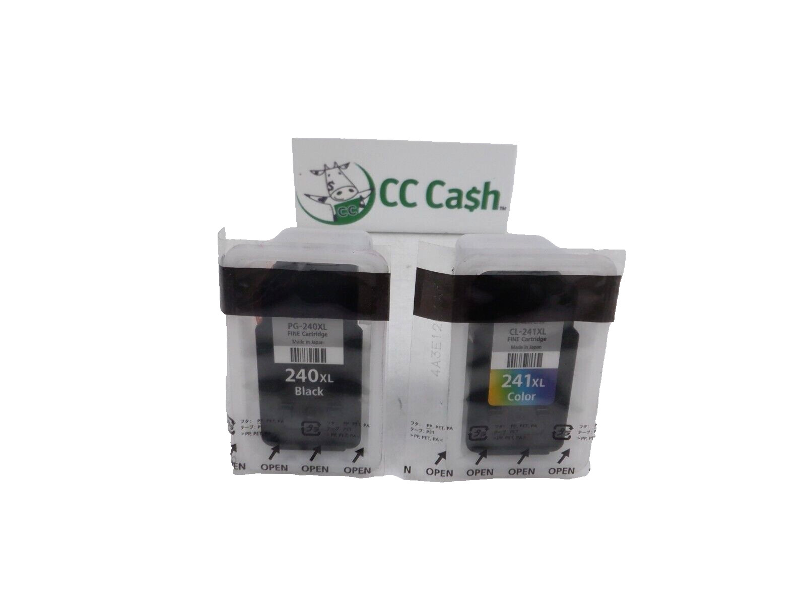 Genuine OEM Canon PG-240XL Black & CL-241XL Color Ink Bulk Packaging  