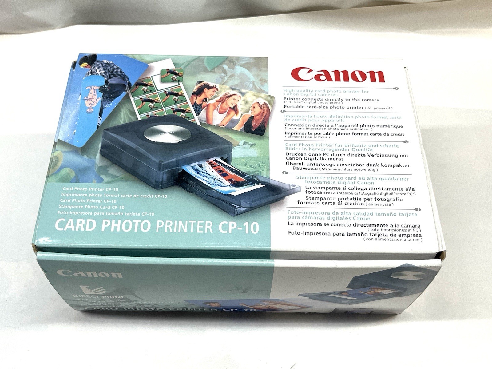 Canon CP-10 Card Photo Printer In Original Box Used Once