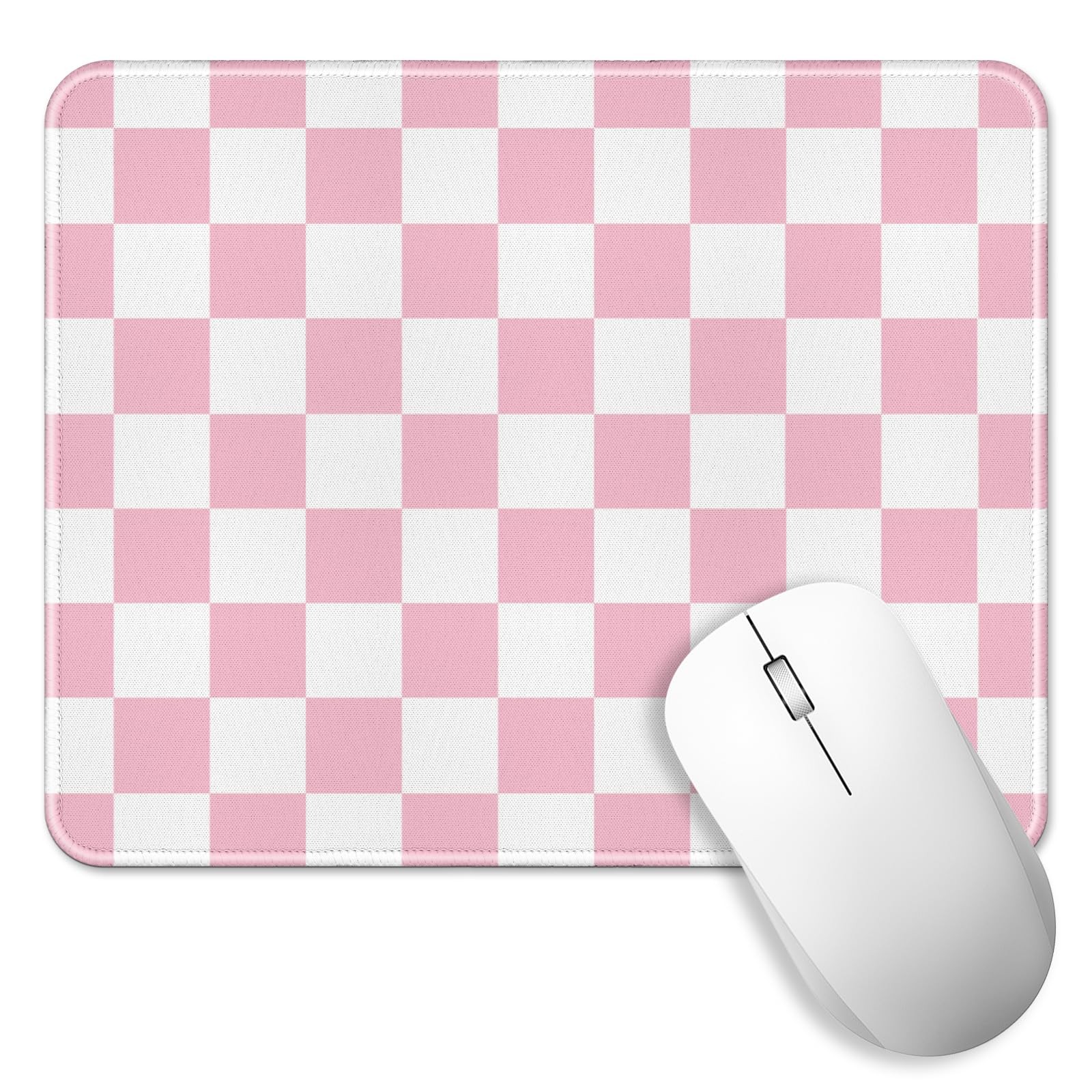 Pink Checkered Mouse Pad Cute Mouse Pads Laptop Computer Mouse Mat | Gingham ...
