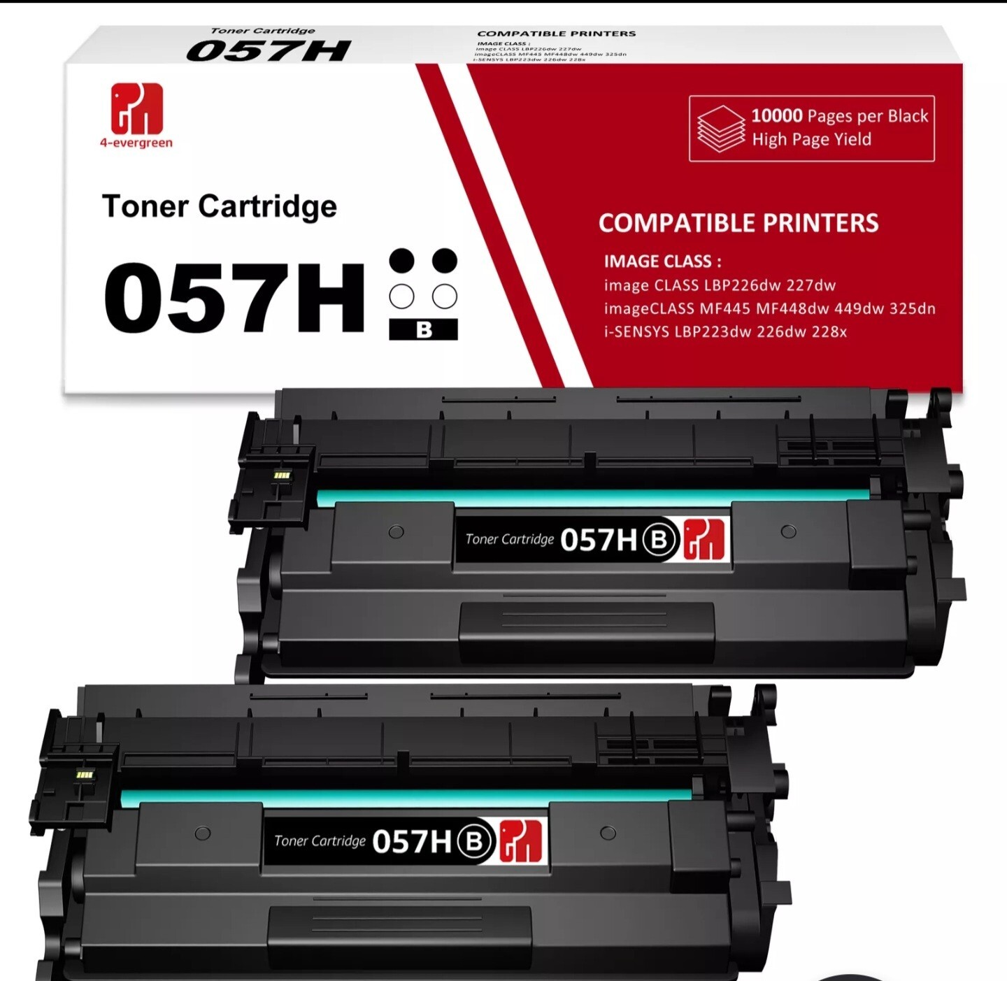 2 Pack High Yield 057 057H Toner See Pics For Comparable Printers (A2)