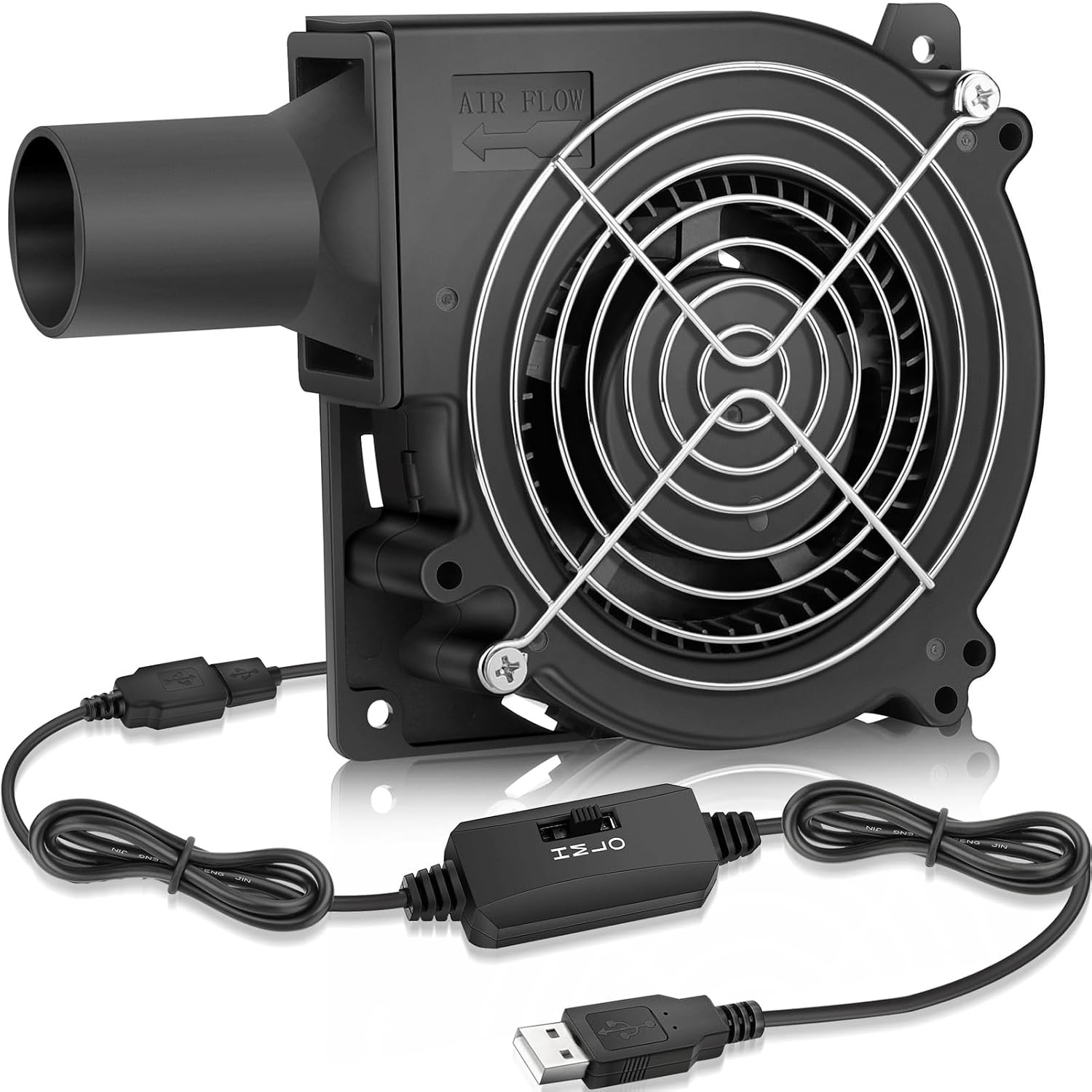 120mm USB Blower Fan with Speed Control Small 5V DC Brushless 1232