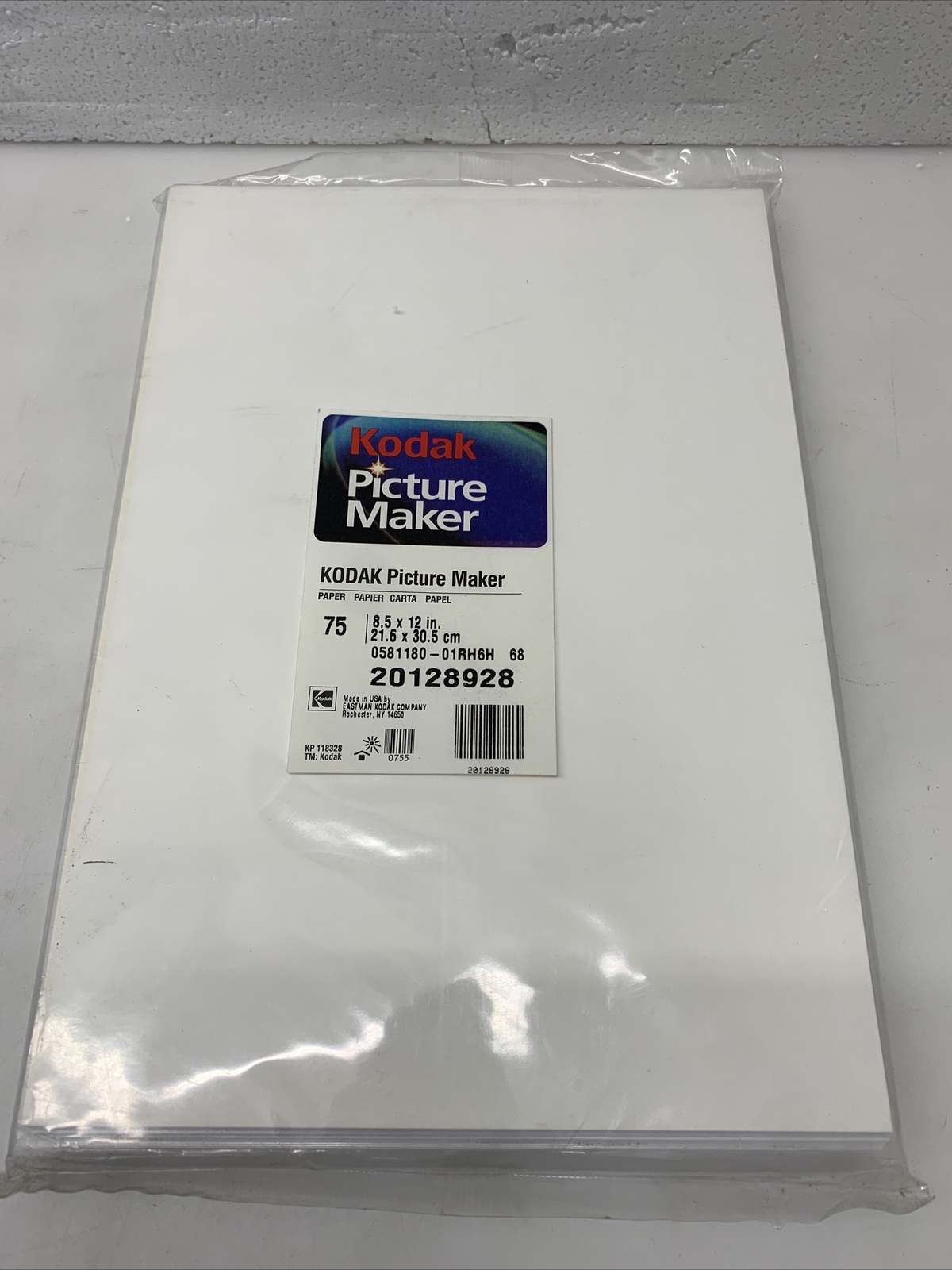 Kodak Picture Maker Paper 75 Sheets 8.5 x 12 Premium