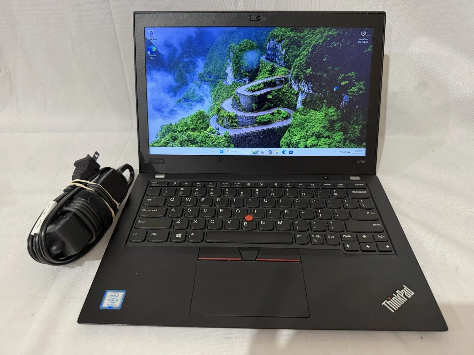 Lenovo ThinkPad X280 Core i5-8th Gen 8GB 256GB NVMe Win 11 Office 2024