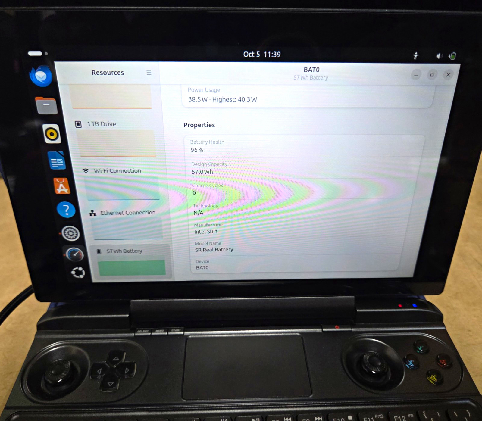 GPD Win Max 2020 8" Gaming Laptop Intel i5-1035G7 16GB 1TB Upgraded SSD Black
