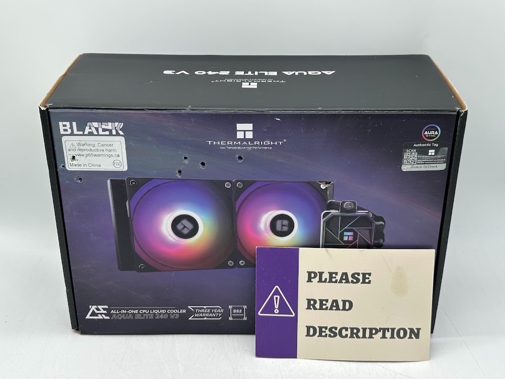 Thermalright Aqua Elite 240 V3 240mm All in One Liquid CPU Cooling Kit - READ
