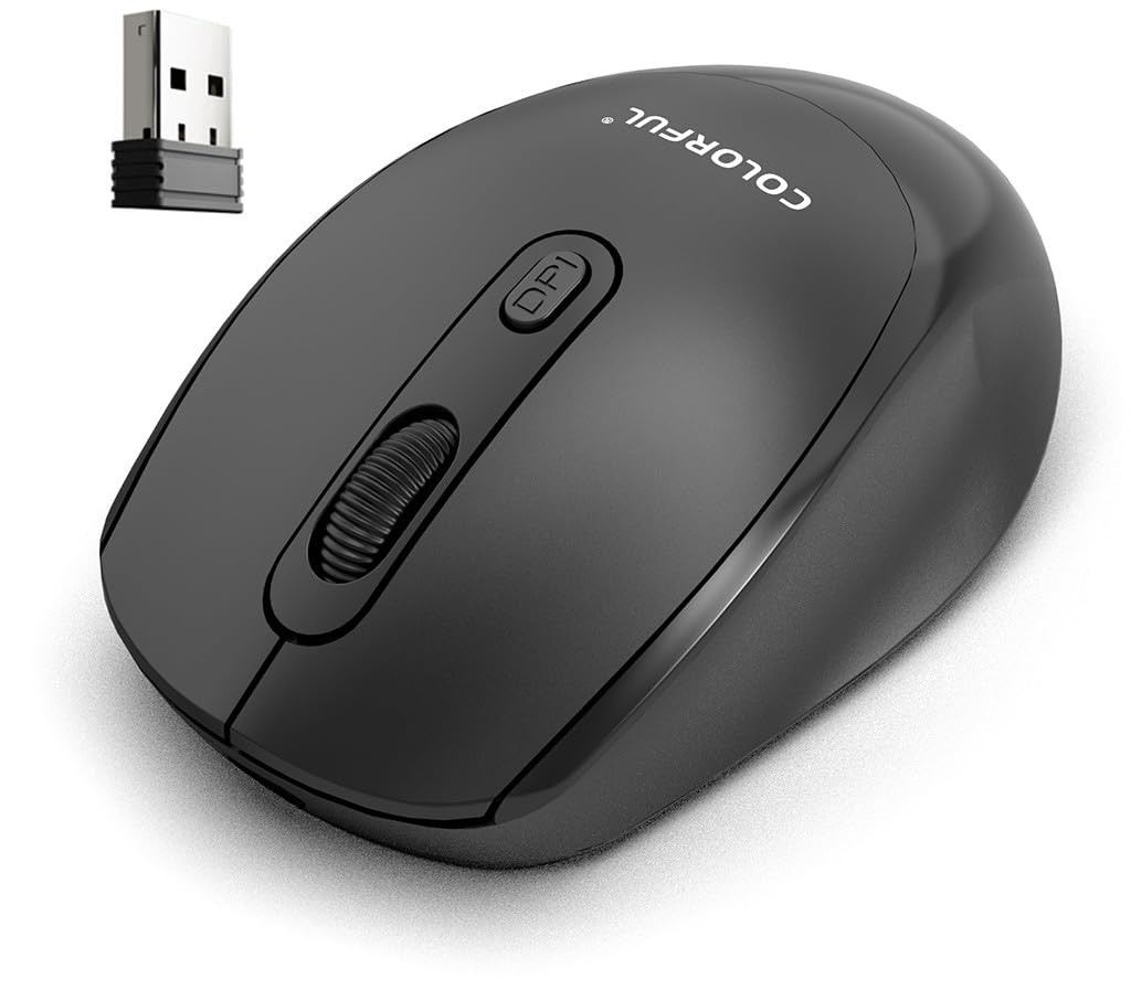 Mouse for Chromebook,Rechargeable Wireless Mouse,3 - Device Black