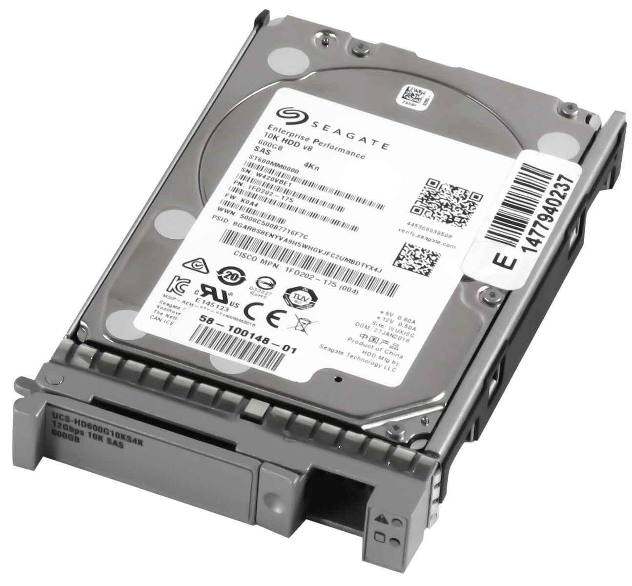 HARD DRIVE CISCO 58-100148-01 ST600MM0008 600GB 10K 128MB SAS-3 2.5''