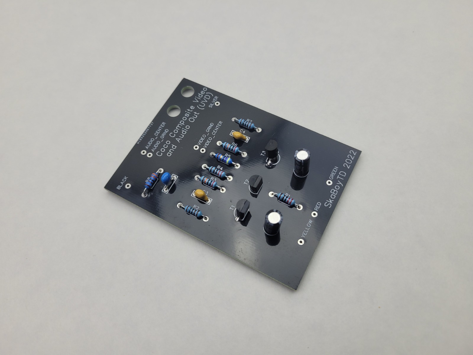 UVD Universal Video Driver Tandy Coco Color Computer Composite Video Audio PCB