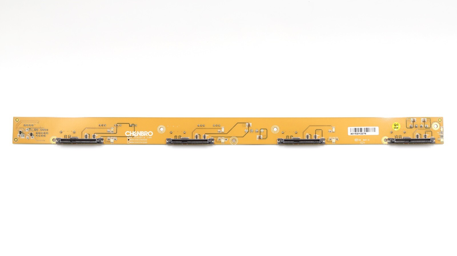 Chenbro 1U 4-Bay 3.5" SATA/SAS Hard Disk Backplane Board P/N: 80H10312409A0