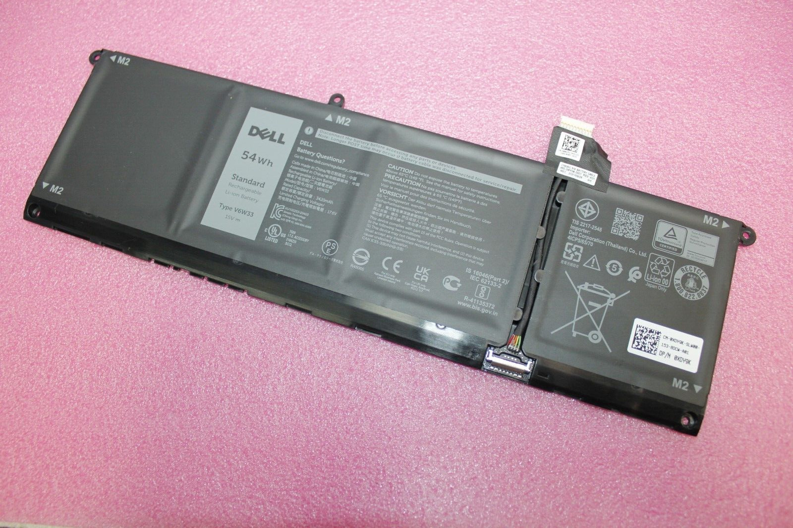 Genuine Dell Inspiron 16 5625 Laptop Battery 15V 54Wh V6W33 XDY9K