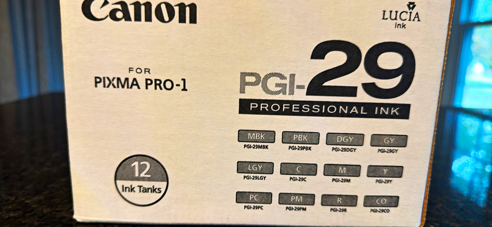 Canon LUCIA PGI-29 Genuine/Original Ink Tanks 12-Pack for PIXMA PRO-1