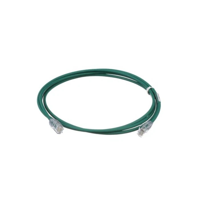 3 ft Panduit UTP28X3GR 28 AWG Copper Cat 6A UTP Patch Cord Green