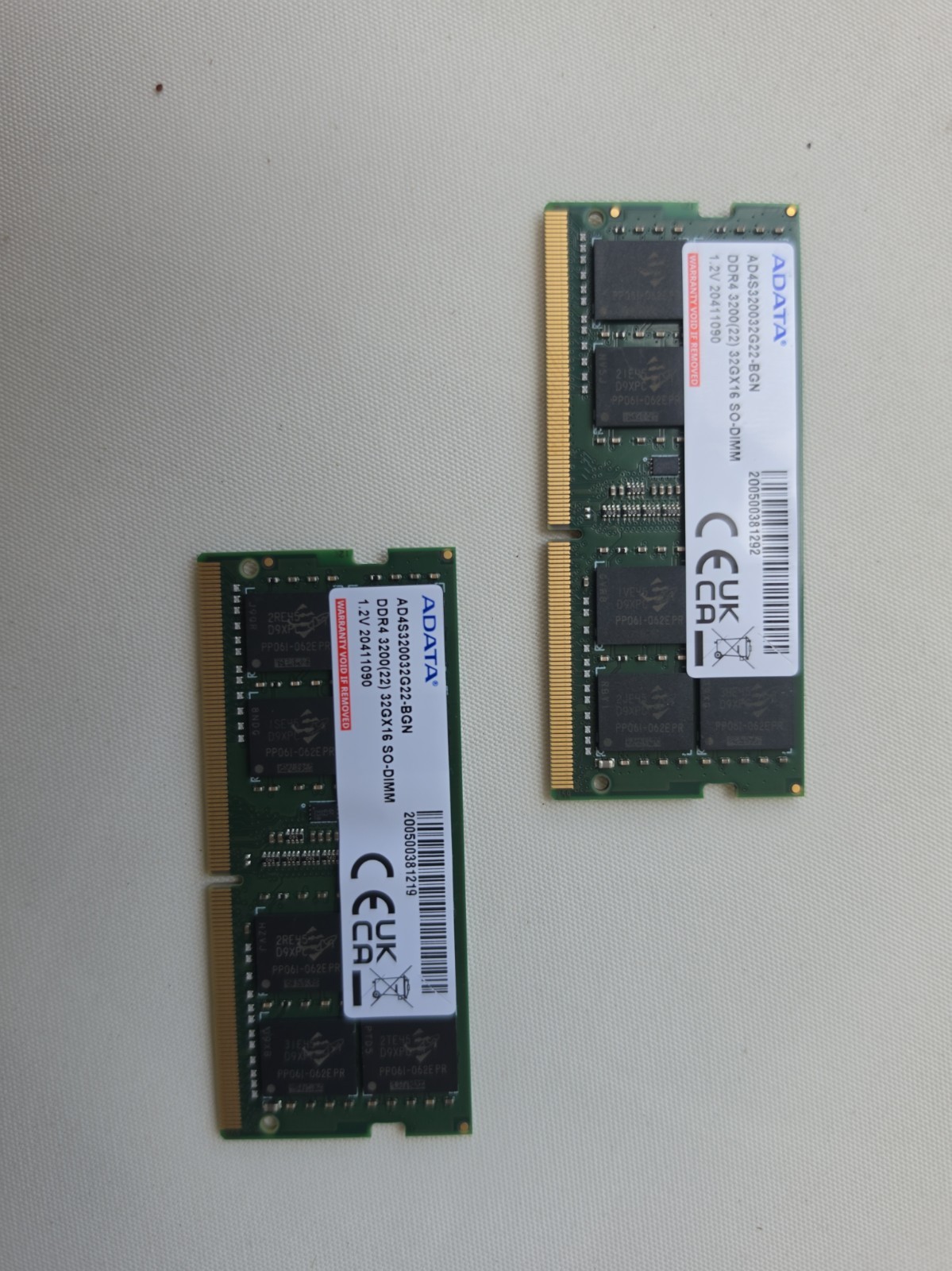 ADATA 64GB DDR4 (2x 32GB) DDR4-3200 SODIMM Laptop Memory (AD4S320032G22-BGN)