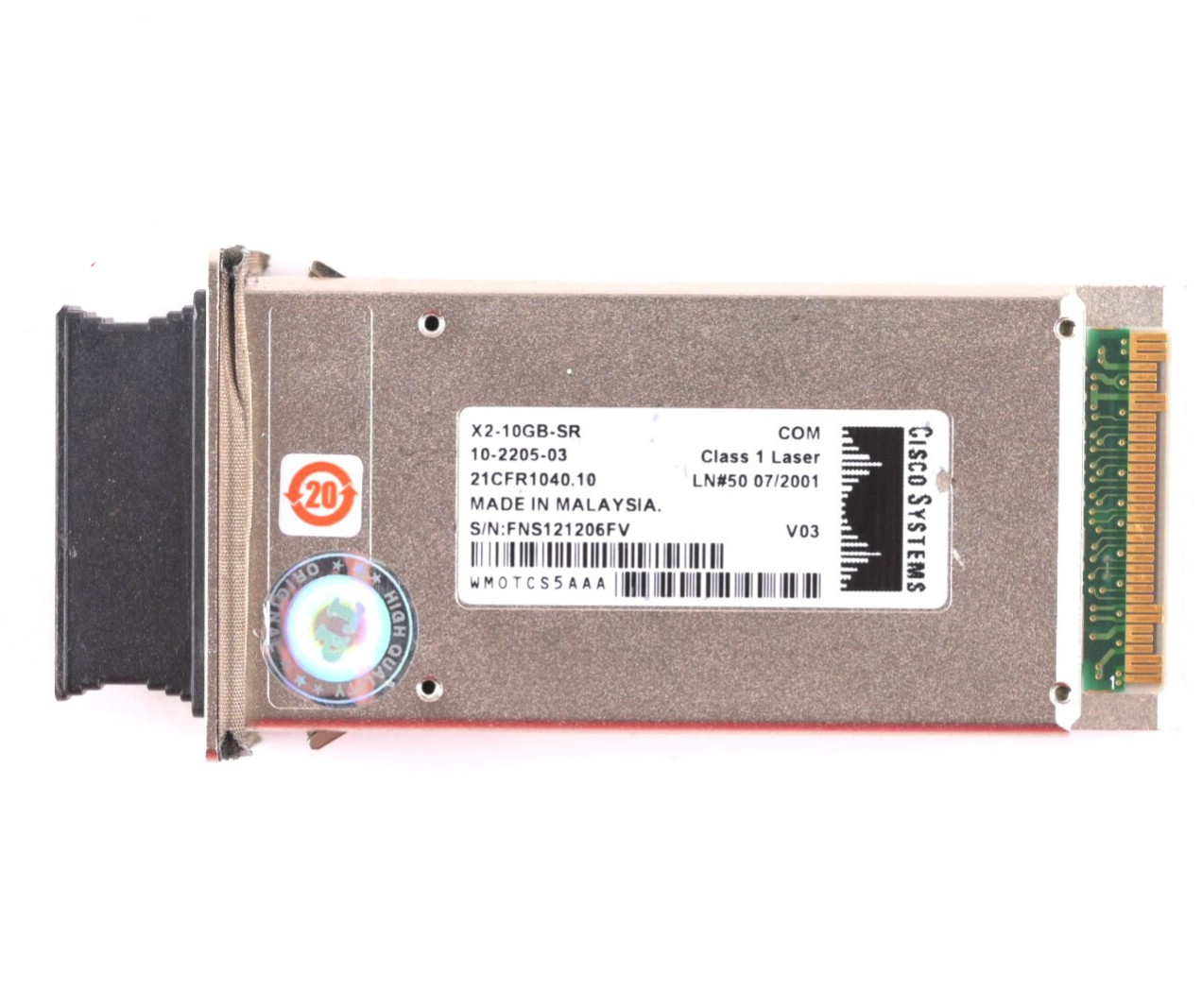 Lot Of 50 Cisco X2-10GB-SR 10 GBE 850nm MM Transceiver 10-2205-06 10-2205-03