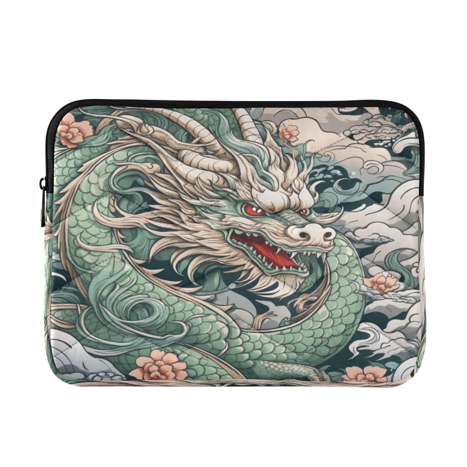 Msyxl Japanese Dragon Laptop Sleeve Case Durable 13.4"x10.2"x0.8", A