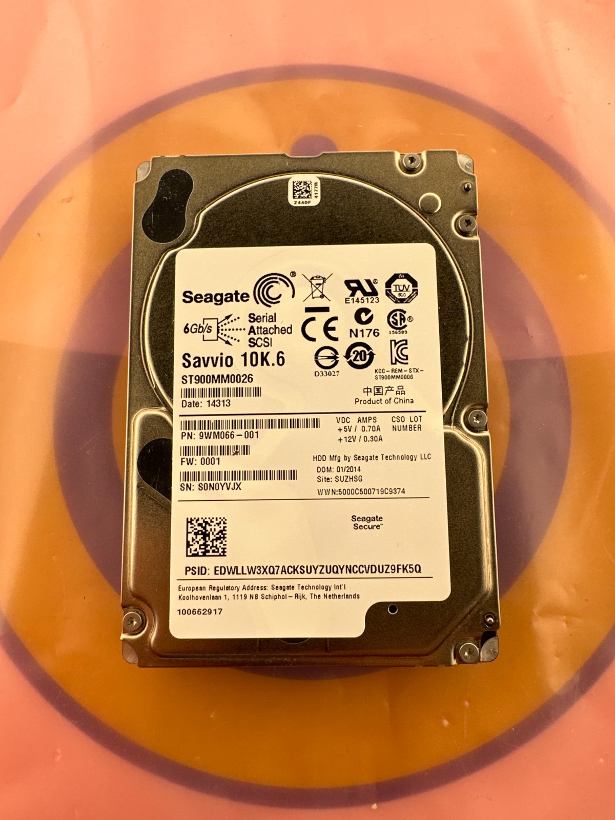 Seagate ST900MM0026 SAVIO 900GB 10K SAS 2.5 Internal SERVER Hard Drive 512B