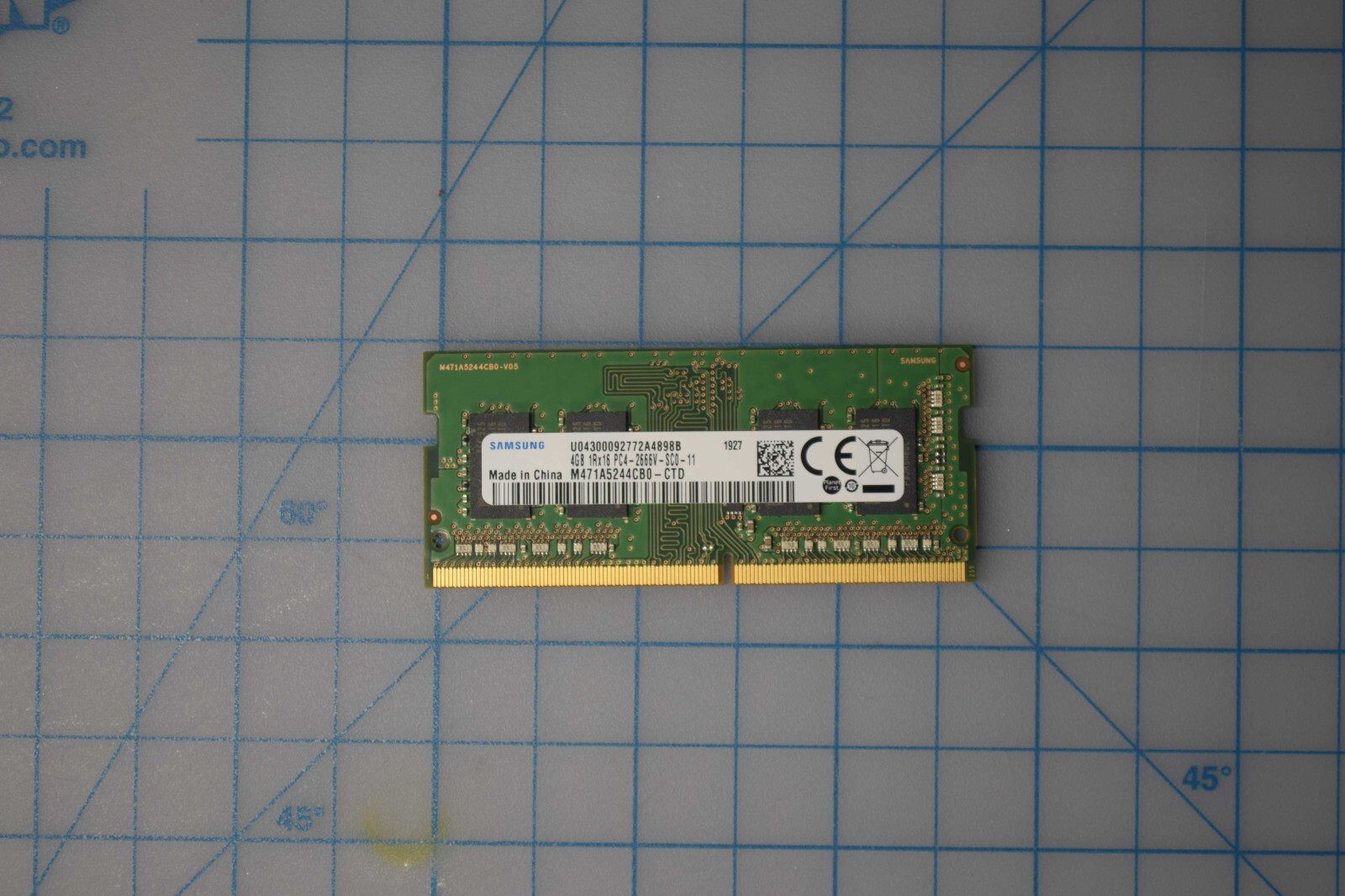 SAMSUNG 4GB Ddr4 2666 Mhz Sodimm Laptop Memory Ram Grade A M471A5244CB0-CTD