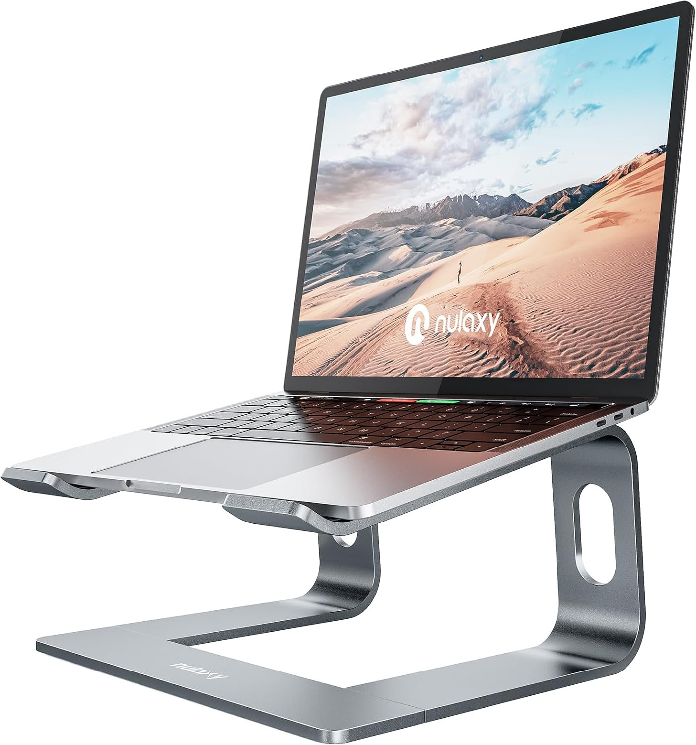 All-Aluminum Laptop Stand for Desk, Ergonomic Detachable Ventilated