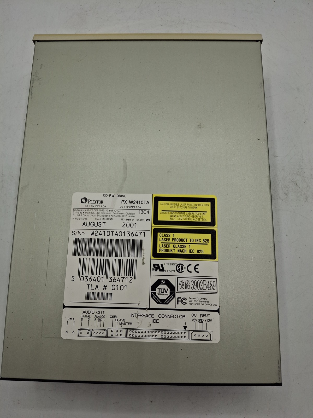 Plextor PX-W2410TA CD-RW Drive