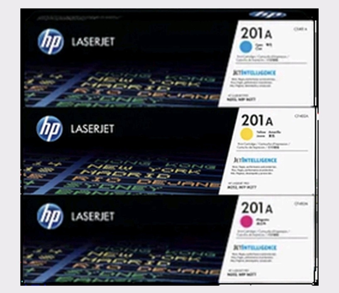 HP 201A 3-Pack Original LaserJet Toner Cartridge,