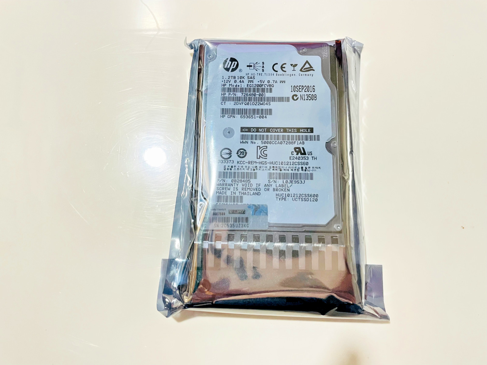 new 693719-001 HPE 1.2TB 6G SAS 10K SFF (2.5-INCH) DP ENT HDD 693648-B21