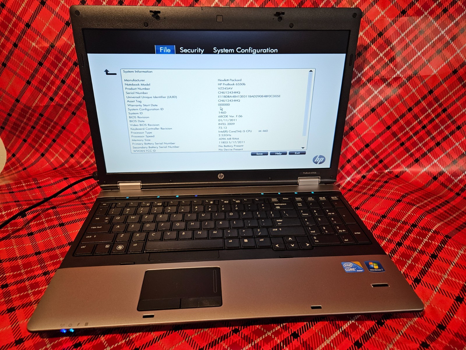 Lot of 3 HP ProBook 6550b Laptops | Intel i5 | 4GB RAM | No OS / No Chargers