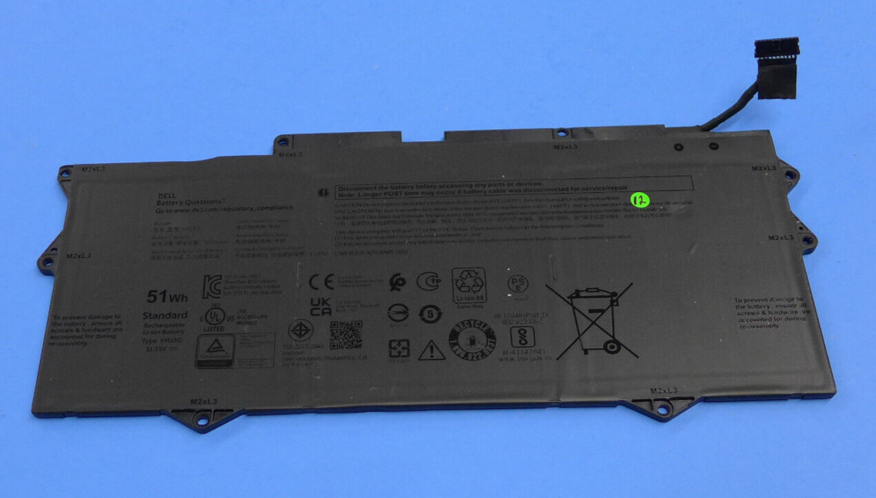 Genuine Dell XPS 13 9315 Laptop Battery 51Wh (NOT FOR 2-in-1) YM15G