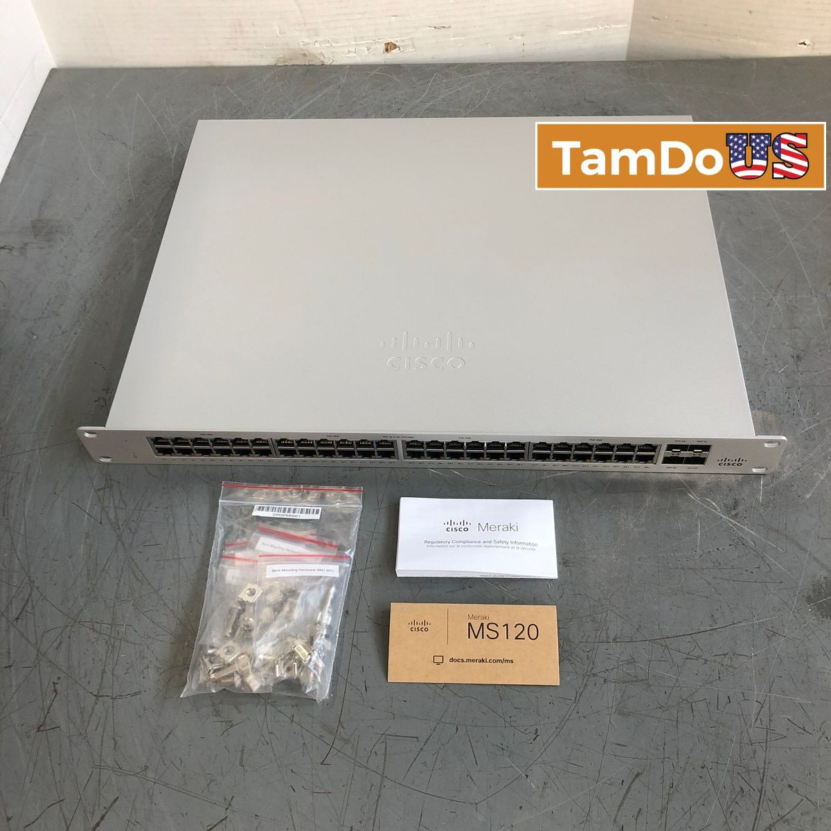 Cisco Meraki MS120-48LP-HW 48-Port PoE+ Cloud-Managed Gigabit Switch | UNCLAIMED