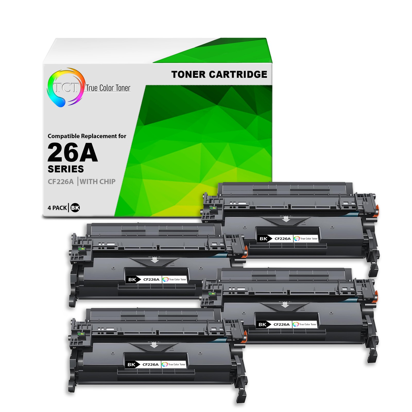 TCT 4 Black CF226A 26A Laser Toner Cartridge For HP LaserJet Pro M402 MFP M426