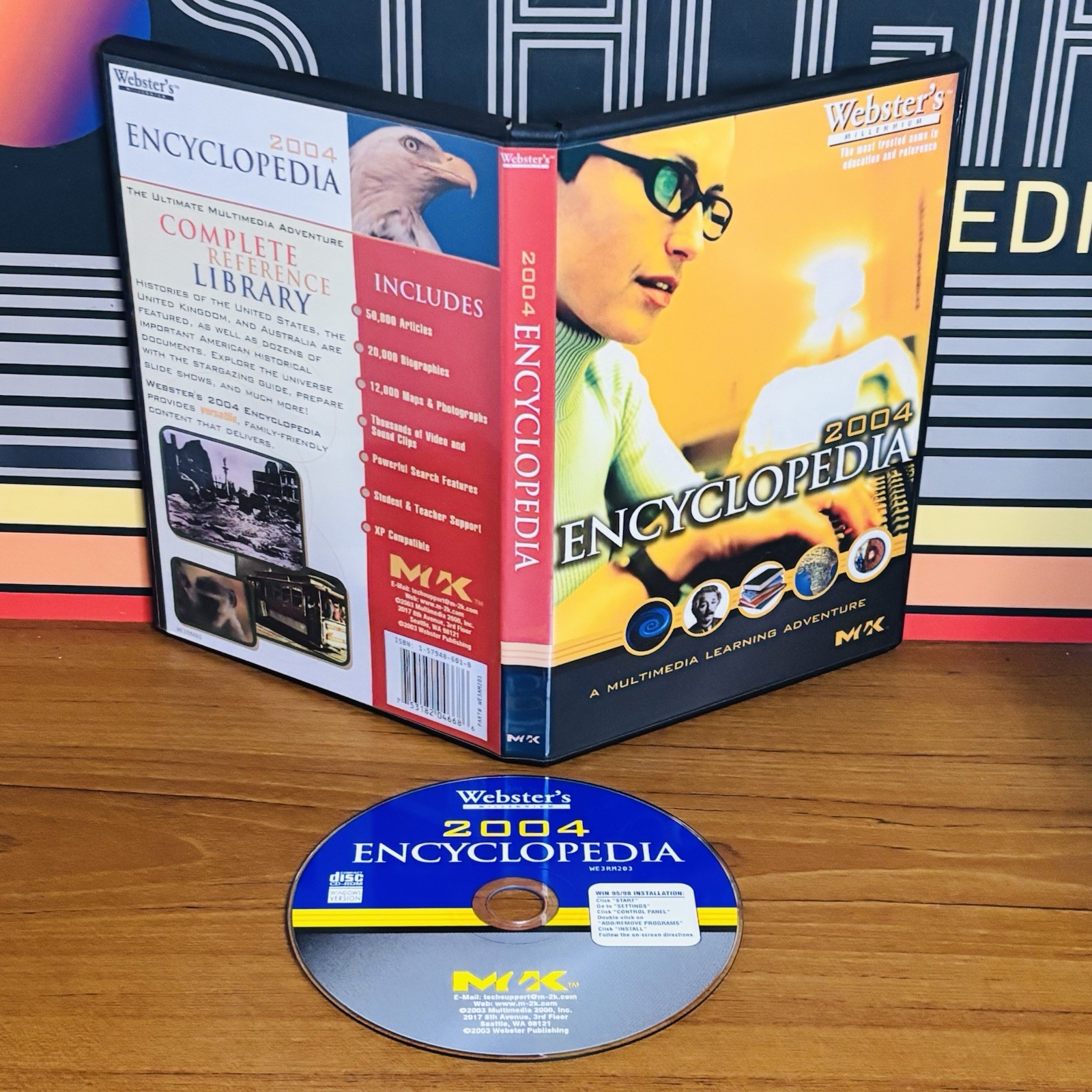 Webster’s Millennium 2004 Encyclopedia PC Software CD ROM Windows Version