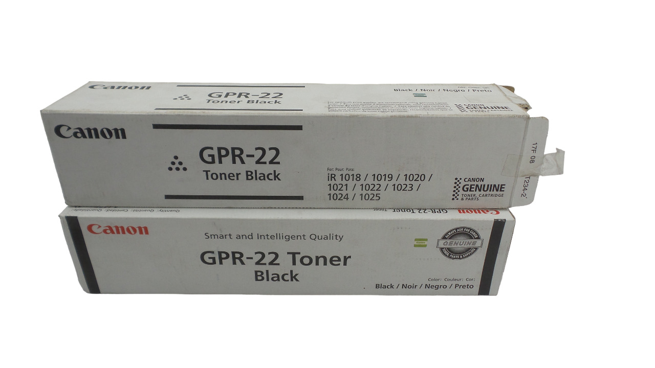 Lot of 2 Canon GPR-22 Black Toner (0386B003 AA) - 