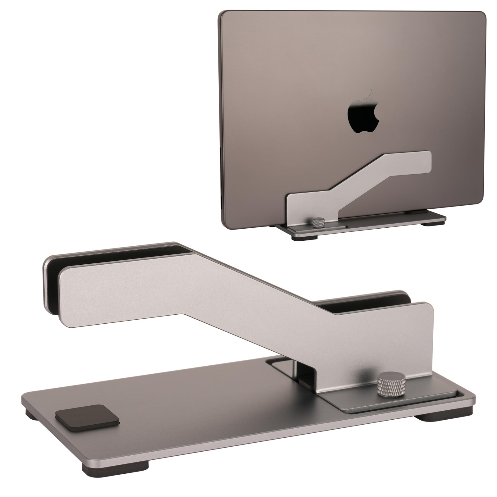 Psitek Adjustable Vertical Laptop Stand, Premium CNC Aluminum Laptop Holder w...