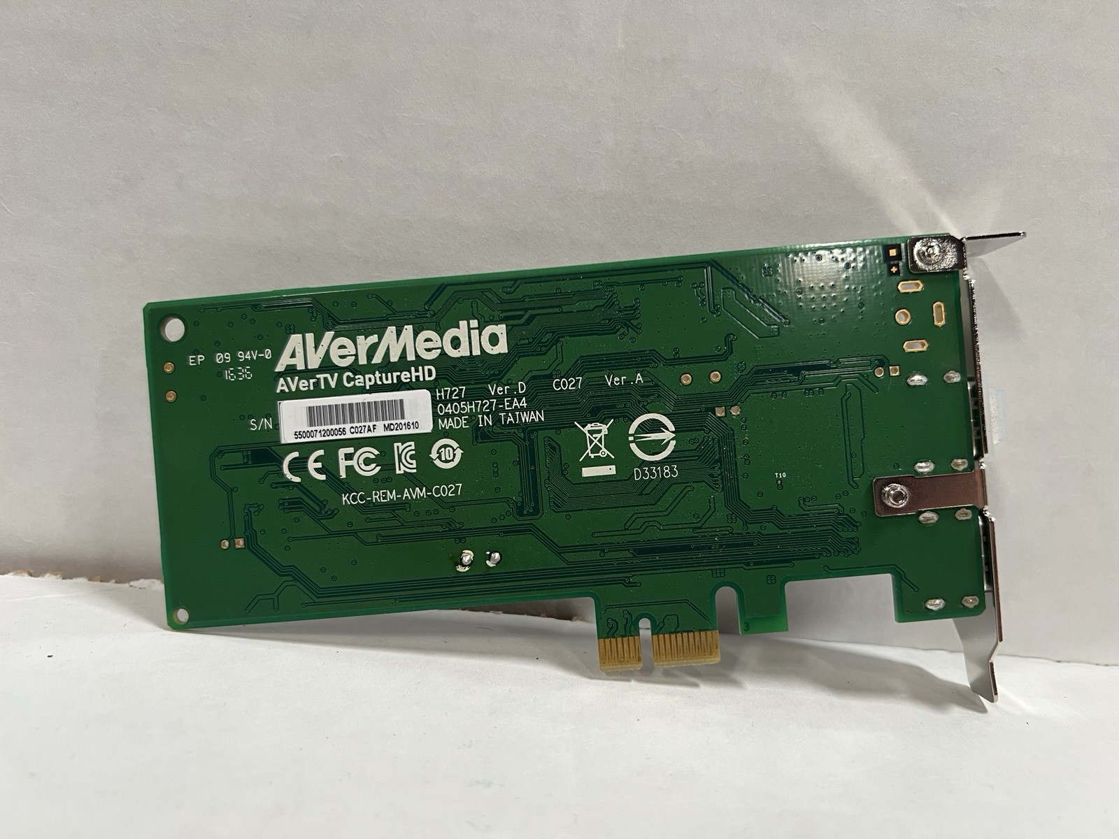 AVerMedia AVerTV CaptureHD H727 Ver D PCIe HDMI Low Profile Video Capture Card
