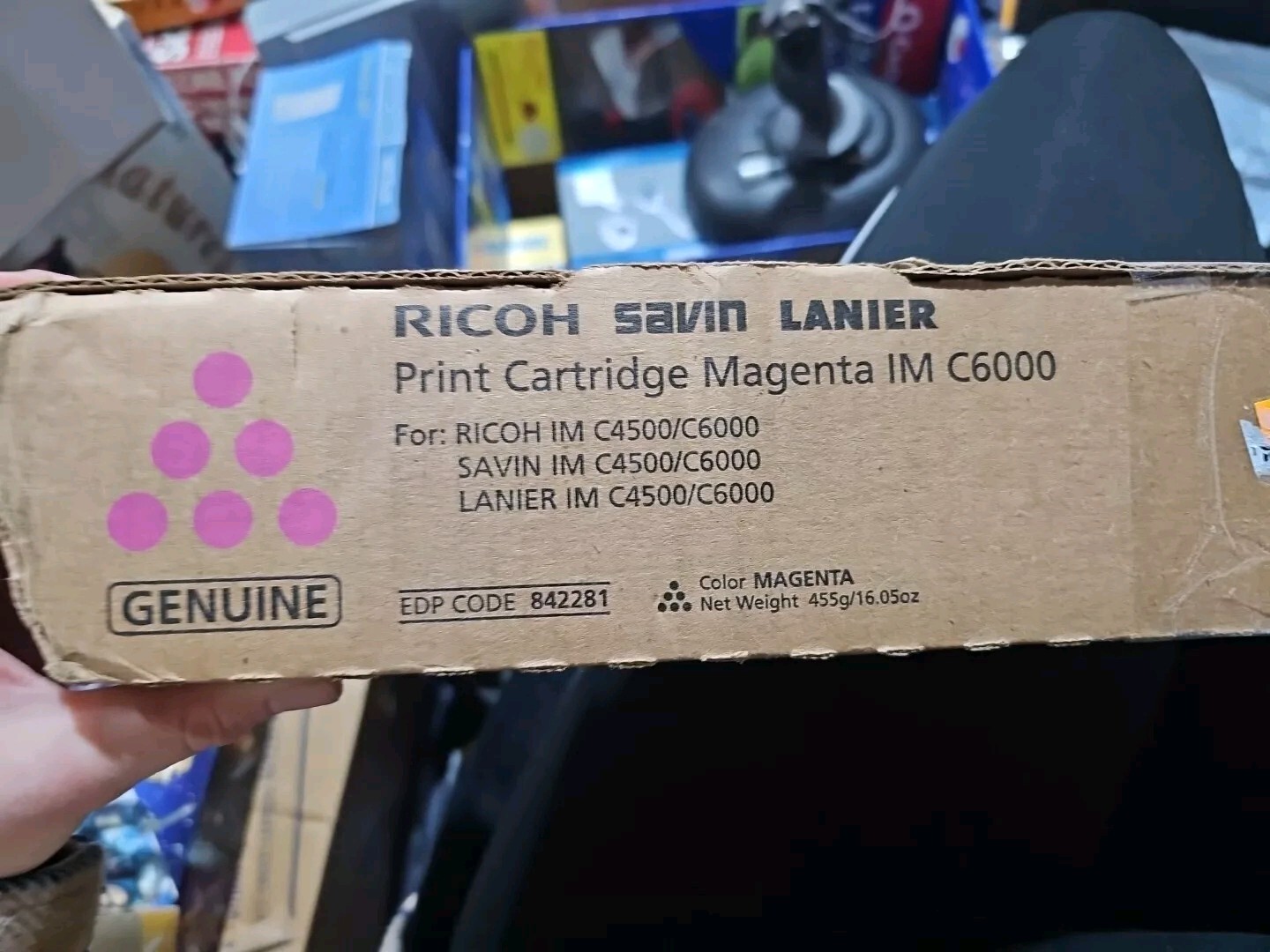 Ricoh Savin Lanier 842281 Magenta Toner IM C6000 Genuine New OEM Sealed Boxed