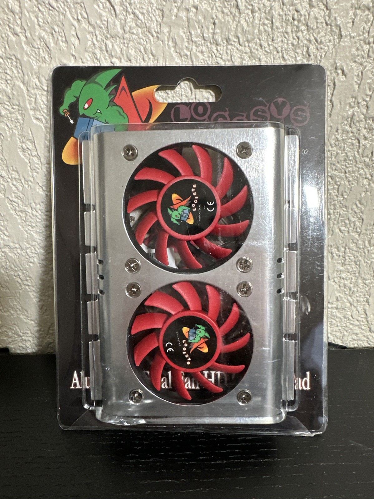Logisys HC102 Dual 60mm Fan Aluminum 3.5” Hard Drive Cooler SATA IDE New